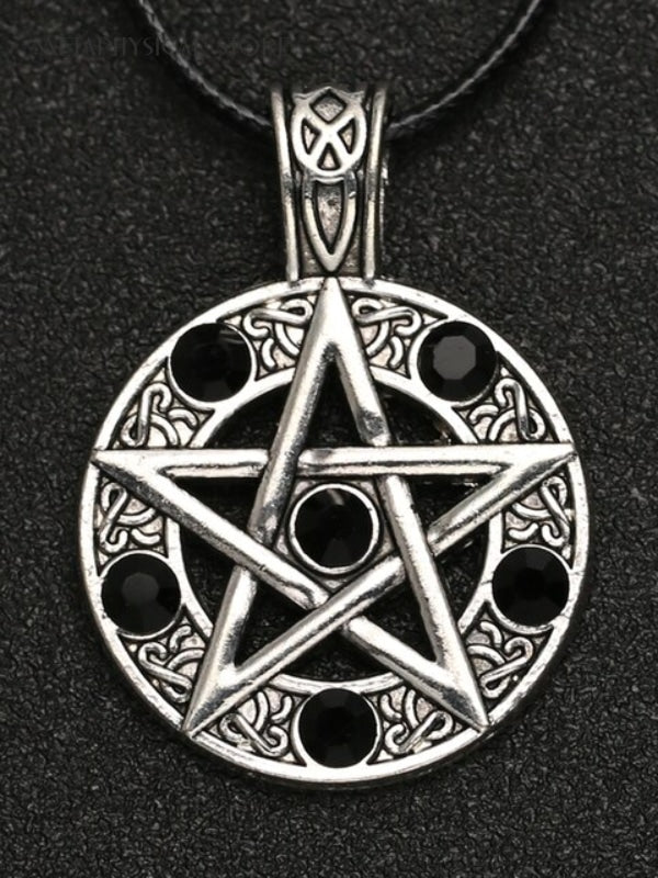 Black Pentagram necklace