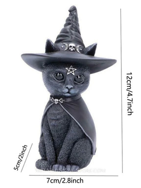 Black With Cat Statue