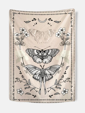 Boho Butterfly Tapestry - S - 150x100cm / Beige