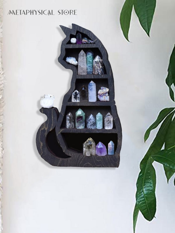Cat crystal shelf