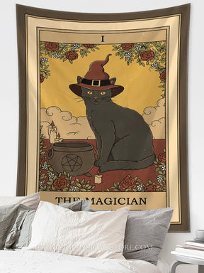 Cat Tarot Tapestry - S - 150x100cm / The magician