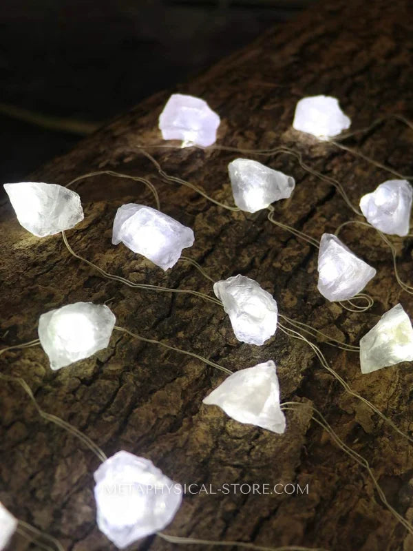 Clear quartz string lights
