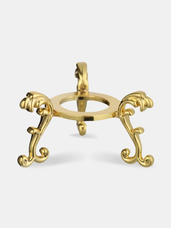 Crystal ball gold stand