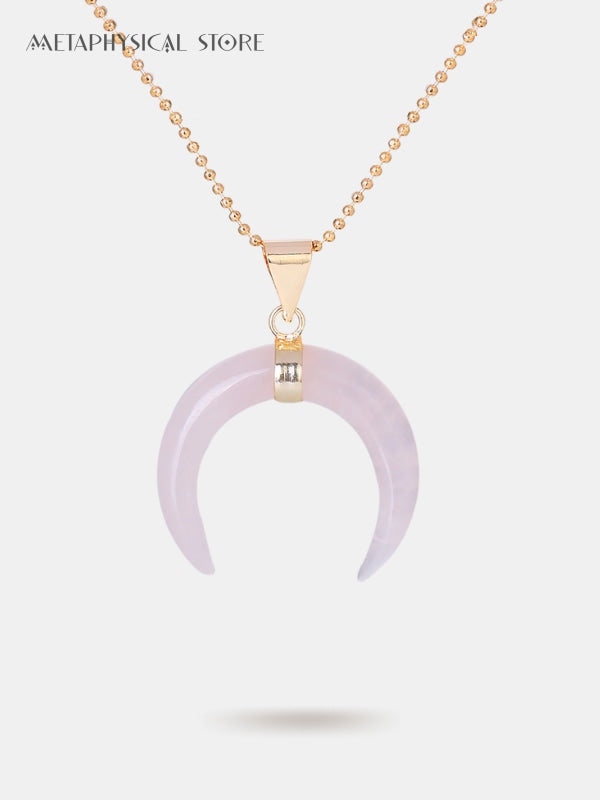 Crystal moon necklace