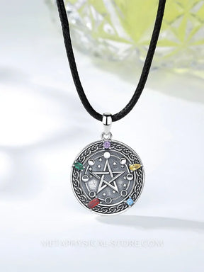 Crystal Pentagram necklace
