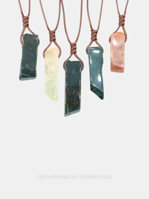 Crystal Slice Necklace Indian agate