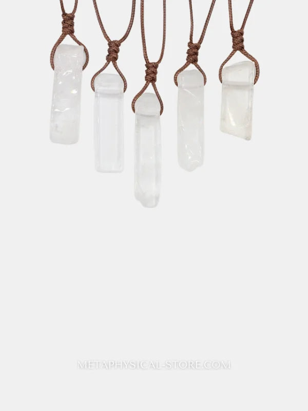 Crystal Slice Necklace Clear crystal