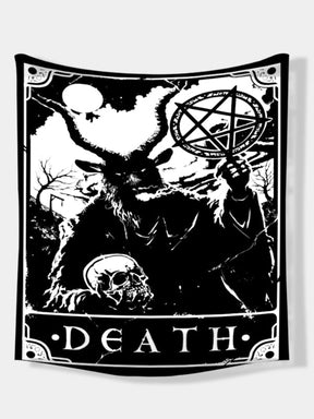 Death tarot card tapestry