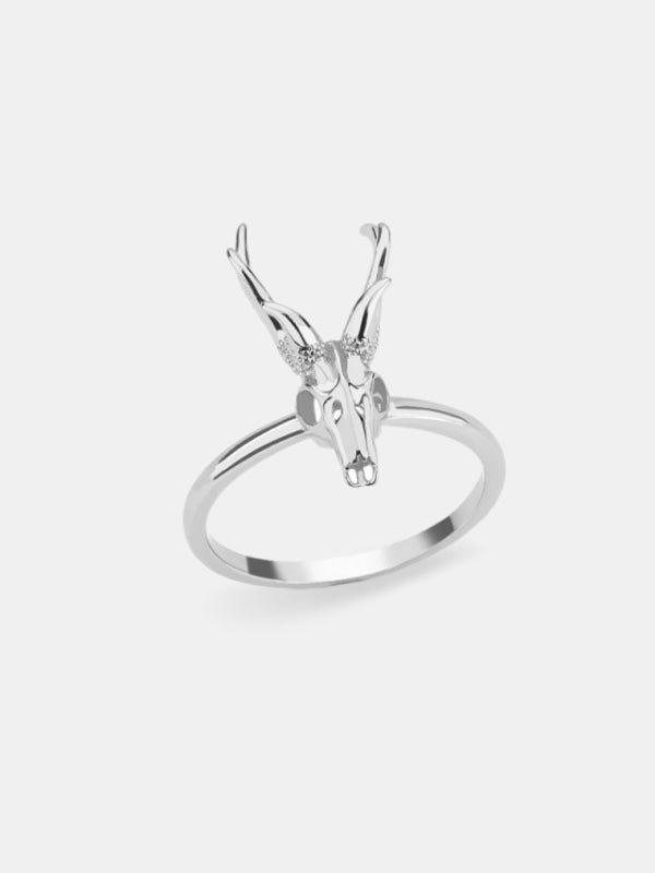 Deer skull ring