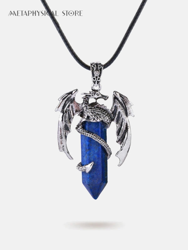lapis lazuli dragon necklace