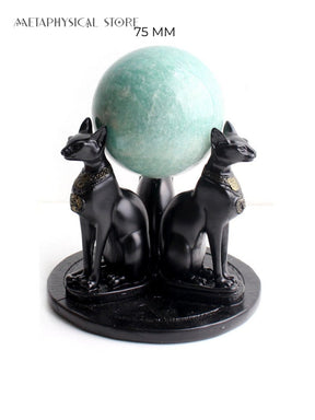 Egyptian crystal ball stand