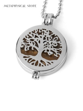 Essential oil Tree of life necklace