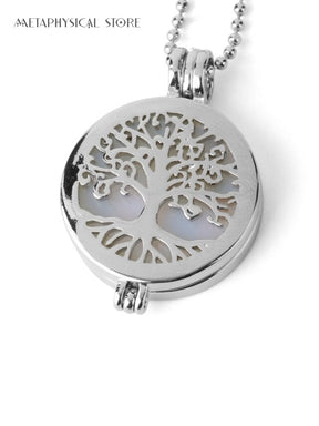 Essential oil Tree of life necklace