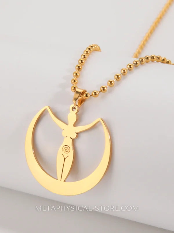 Fertility Goddess Necklace - Gold