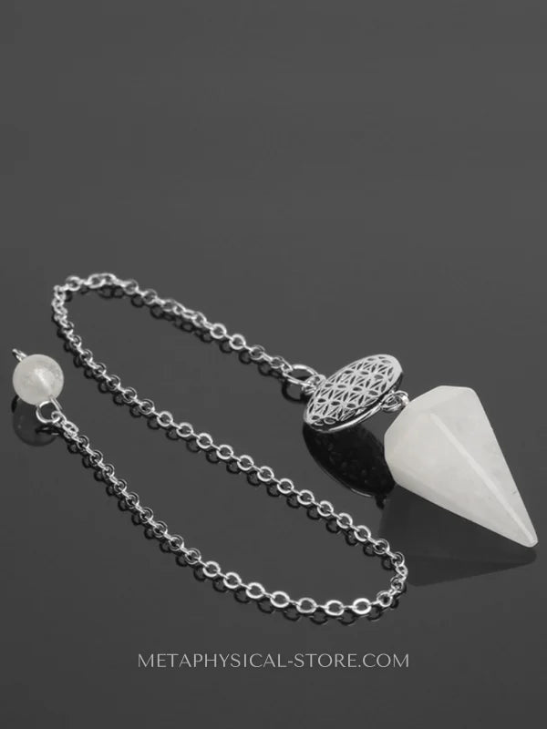 Flower of Life Pendulum - Clear quartz