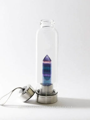 Fluorite Crystal Water Bottle - Fluorite