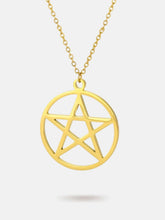 Gold Pentagram necklace