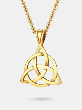Gold Triquetra necklace