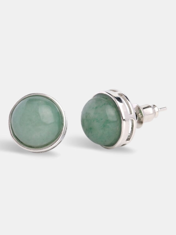 Green aventurine earrings