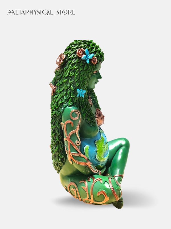 Green Gaia statue