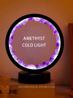 Healing Crystal Lamp Light Amethyst
