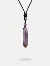 Healing point crystal necklace