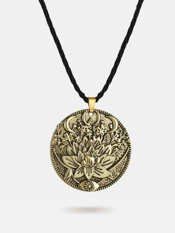 Lotus Flower Necklace - Gold