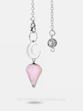 Moon Pendulum - Rose quartz