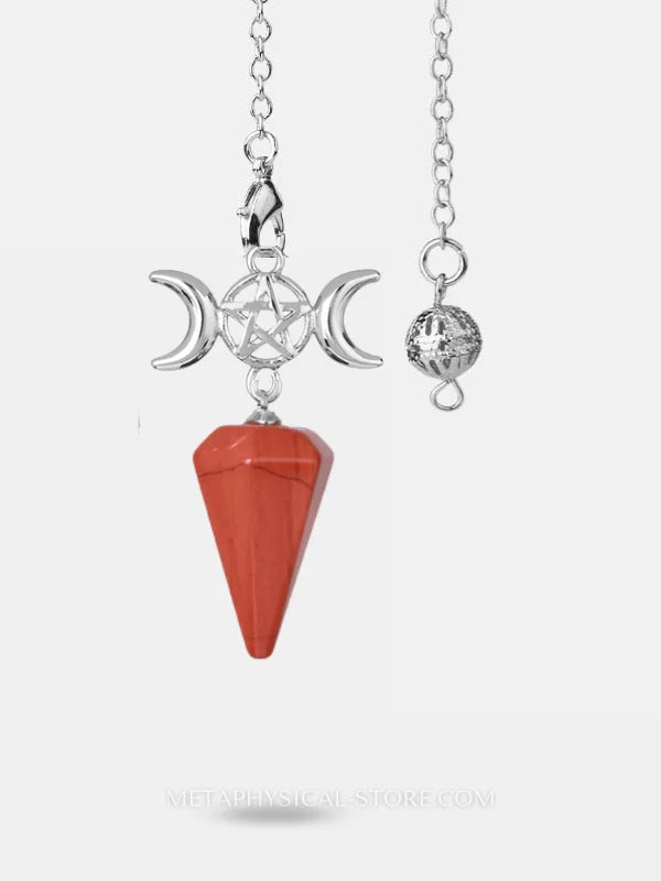 Pentacle Pendulum - Red jasper