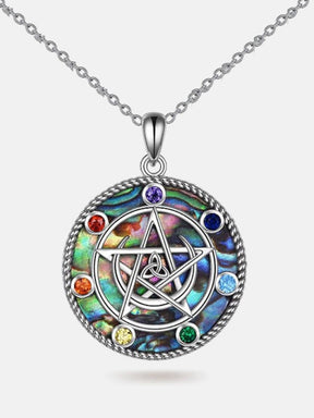 Pentagram elements necklace