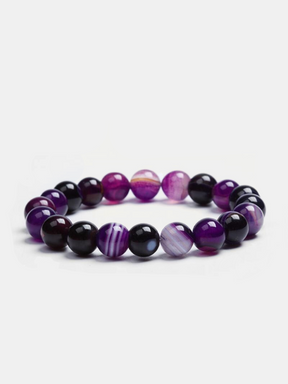 purple agate bracelet