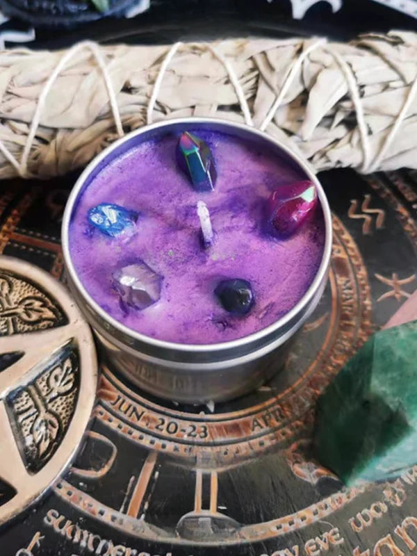 Purple Power Candle Spell