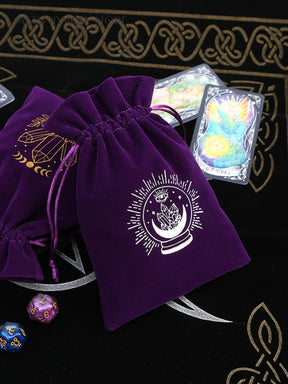 Purple tarot deck pouch