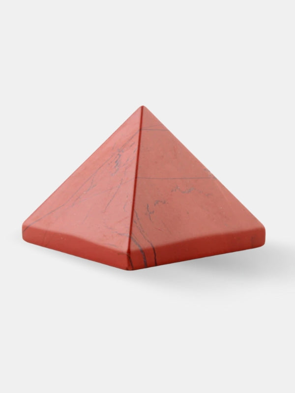 Red jasper pyramid