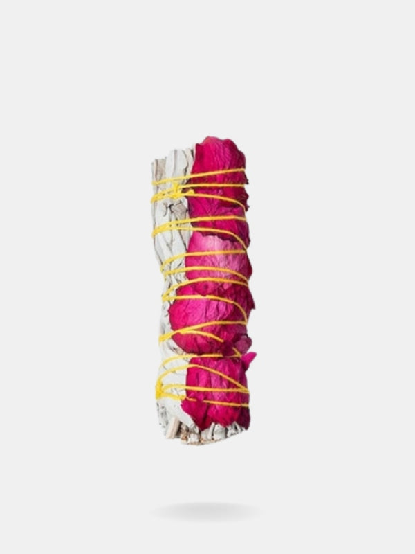 Rose sage smudge stick