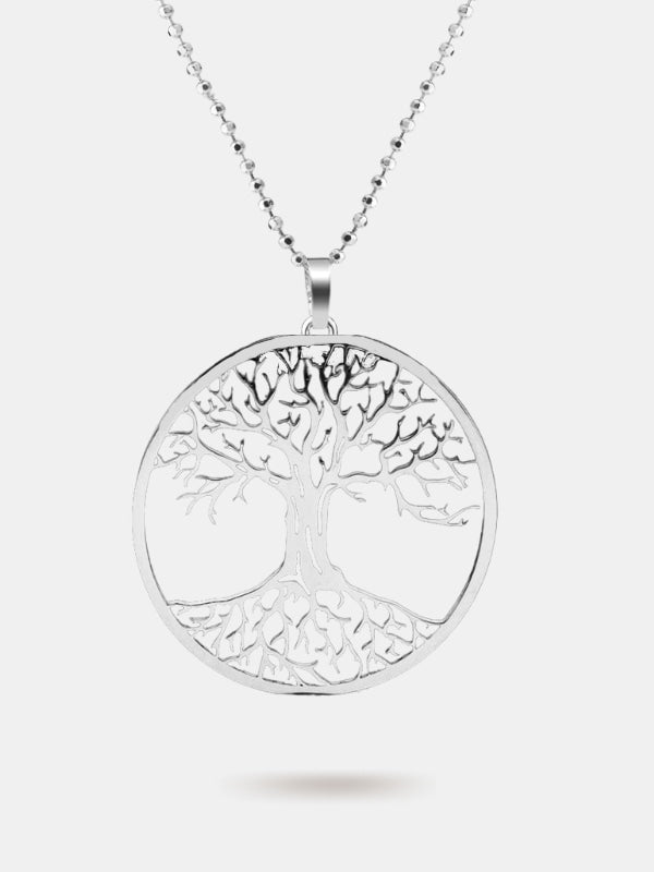 Silver tree of life necklace