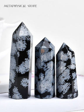Snowflake obsidian tower