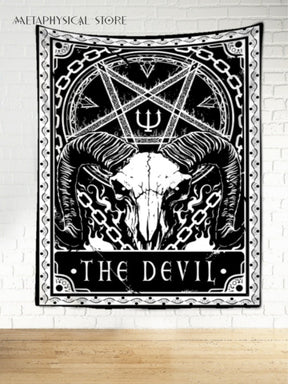 The devil tarot card tapestry