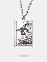 The Fool card necklace