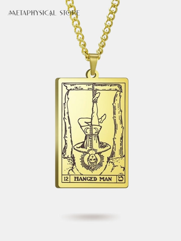The hanged man card necklace