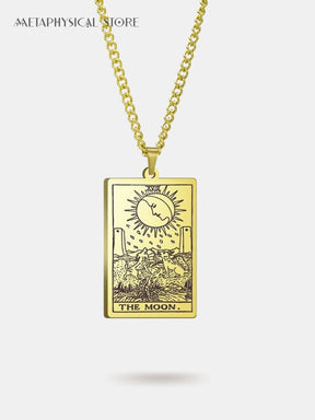 The moon Tarot card necklace
