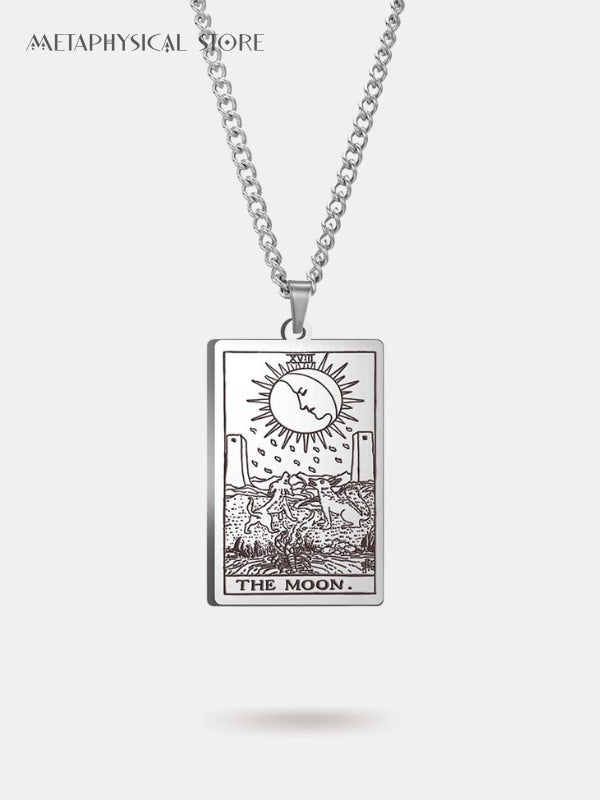 The moon Tarot card necklace