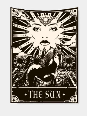 The Sun tarot card tapestry