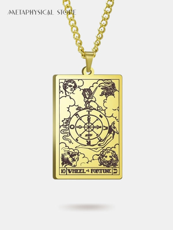 The wheel of fortune card necklace