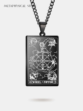 The wheel of fortune card necklace