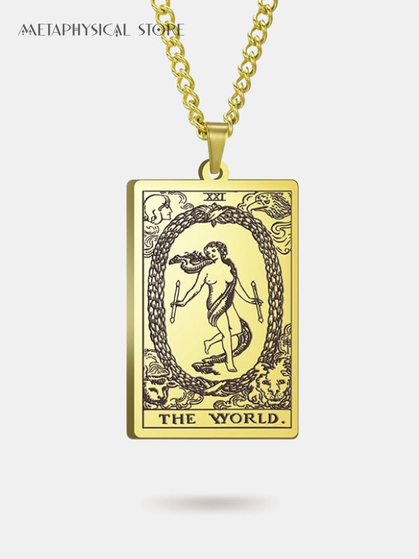 The world card necklace