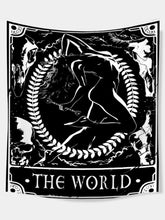 The world tarot card tapestry