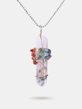 Tree of life crystal stone necklace
