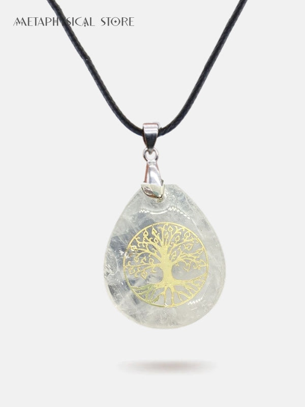 Tree of life gem necklace
