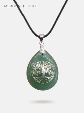 Tree of life gem necklace